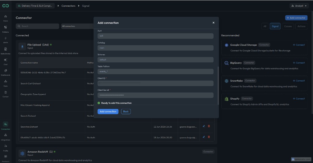 Databricks OAuth connection test succeeded